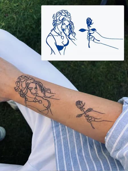 Tattoo'шки Временная тату БЕЗ ПЛЕНКИ 11*18см (темнеет через 24 часа)