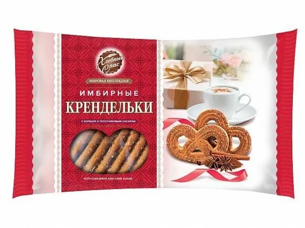 Хлебный спас Печенье, Coffee Time, Крендельки, имбирь, корица, 320 г