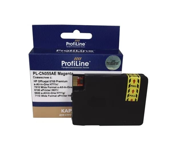 Струйный картридж ProfiLine CN055AE (№933XL) для принтеров HP OfficeJet -6100, 6600, 6700 8,5мл пурпурный