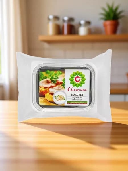 Паштет мясной Снежана с грибами запеченный 200 г