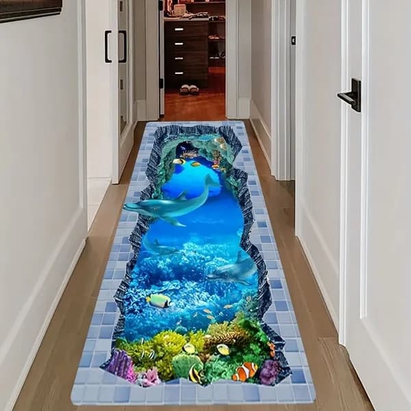 Ковер 40x60 см 3 мм 3d-эффект разноцветный