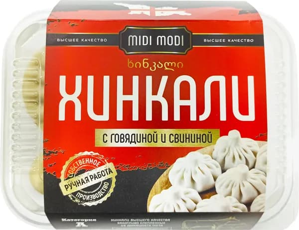 Хинкали MIDI MODI с говядиной и свининой, 520г