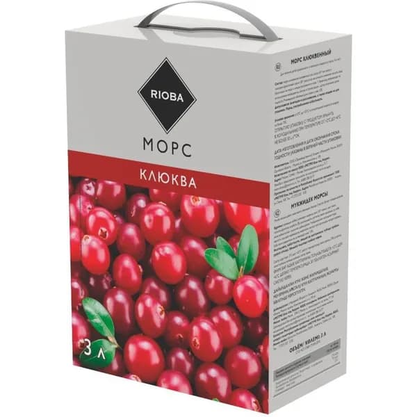 Морс Rioba клюквенный 3 л