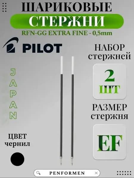 Шариковый Стержень RFN-GG для Ручки Цвет Черный 0,5мм