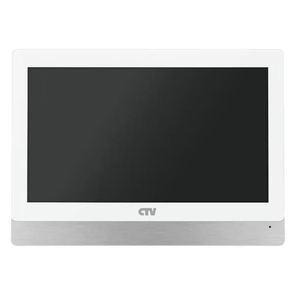 CTV Видеодомофон, 1024x600, 9'', Проводное + беспроводное подключение, Без трубки, белый