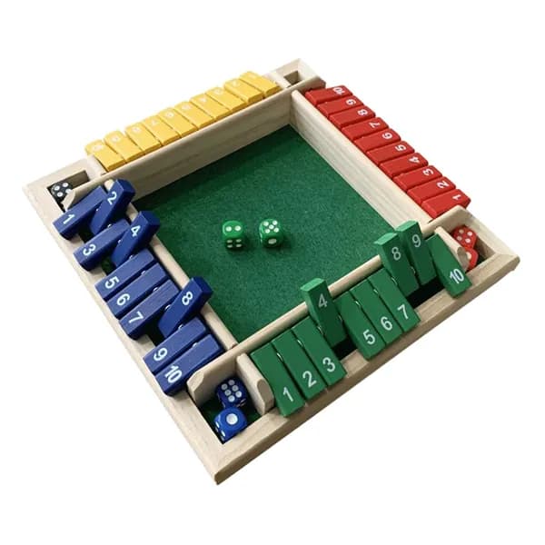 Деревянная настольная игра Shut the Box для вечеринок