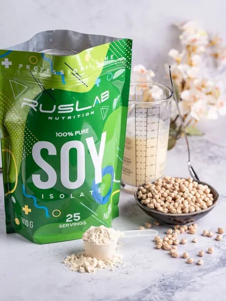 Соевый изолят SOY ISOLATE для вегетарианцев и веганов (800 гр),капучино