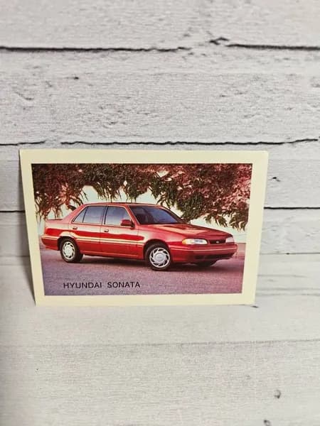 Винтажный календарик Автомобиль Hyundai Sonata, 1993 год