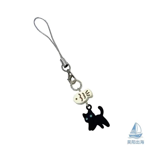 For refer to description Симпатичная подвеска-подвеска для телефона из смолы с изображением кота ,Шнурок для телефона