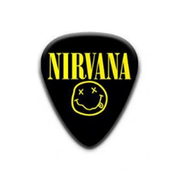 Медиатор Nirvana 0,7 мм с принтом для гитары 1 шт
