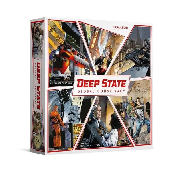 Настольная игра Deep State. Global Conspiracy / Тайная власть. Всемирный заговор (дополнение) на английском языкен