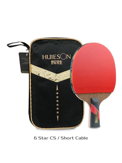 Ракетка для настольного тенниса Huieson 6 Star CS Short Cabl