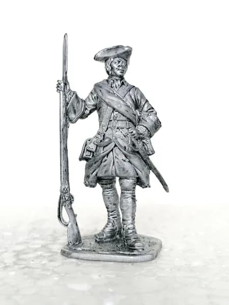 Россия,Капрал армейской пехоты, 1708-20 гг. ,оловянный солдатик 54 мм