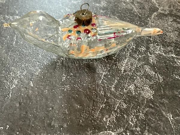 Советская новогодняя винтажная игрушка Птичка