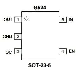 Микросхема G524B1T11U SOT23-5
