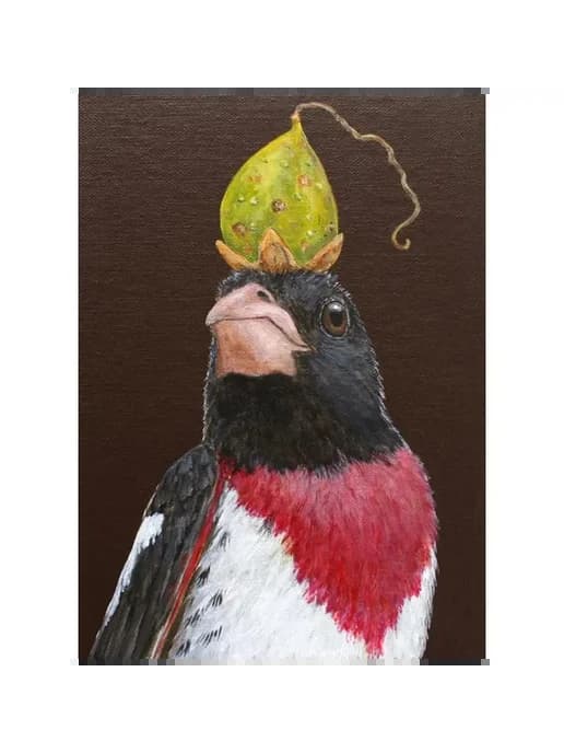 Картина "Птица с плодом" 30x40см, PF 29562