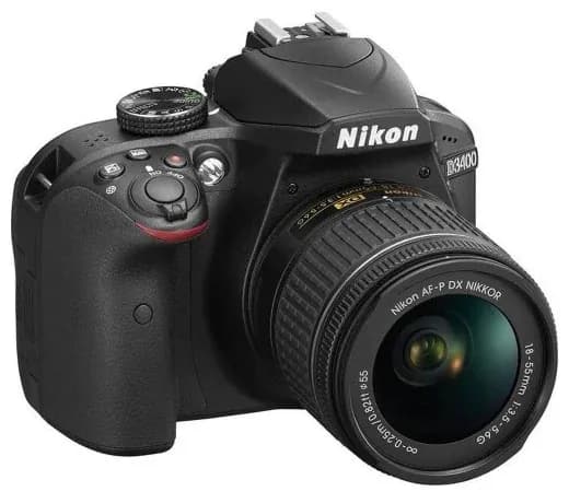 Фотоаппарат Nikon D3400 Kit AF-P 18-55mm f/3.5-5.6 VR, черный