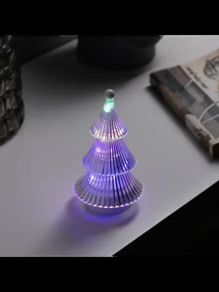 Светодиодная ёлочка RGB 14х8 см на батарейках AG13