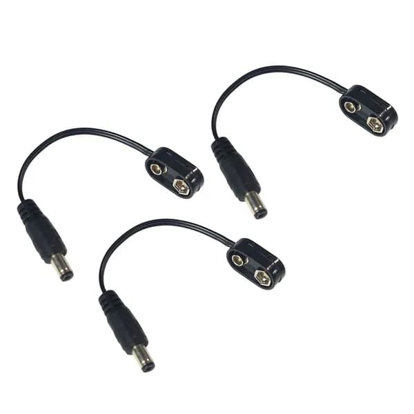 Набор из 3 конвертеров для батареи 9V, адаптер питания