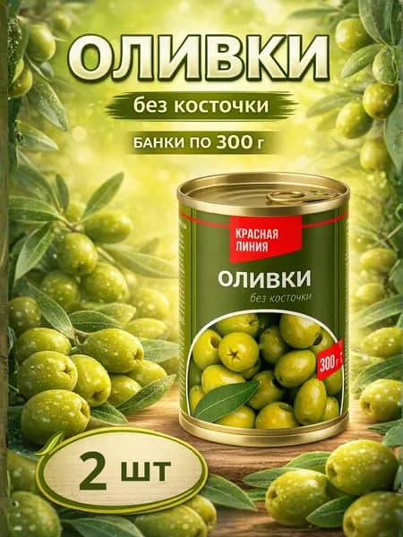 Оливки без косточки АRDES 300г, 2 банки