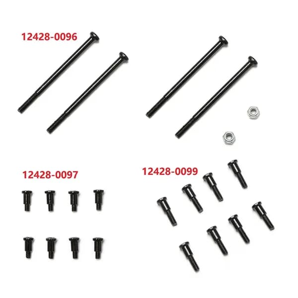 Винты с полукруглой головкой 12428 для Wltoys 12428 M2.5 12428-0096, винты D-образной формы и для деталей модели 12428 (металлические).
