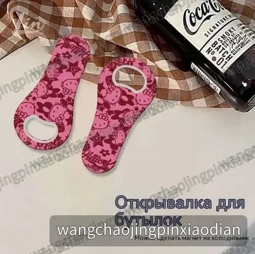 Открывалка 5 см abs пластик 1 шт красный, светло-розовый