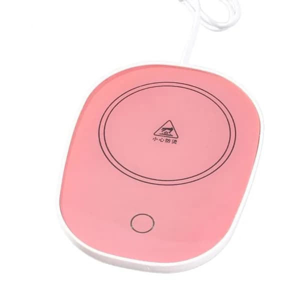 Подставка-подогрев для кружки 55 C (USB, розовая)