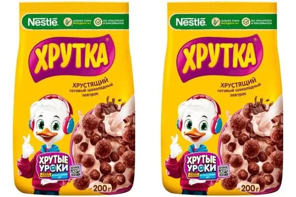 Хрутка Готовый завтрак Шокошарики 200 г, 2 уп