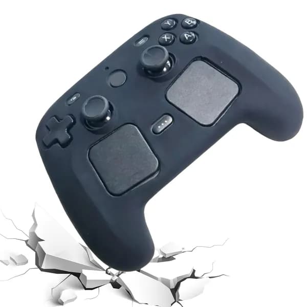 Силиконовый чехол для Steam Controller 2 чёрный с антискользящей текстурой