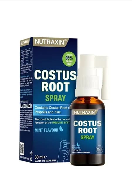 Nutraxin Costus Root Spray Натуральный спрей с корнем костуса для дыхательных путей и иммунитета