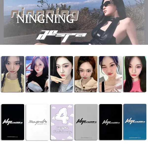 Карточки Aespa k-pop карточки коллекционные Фотокарточки 54 * 86 мм 6 шт
