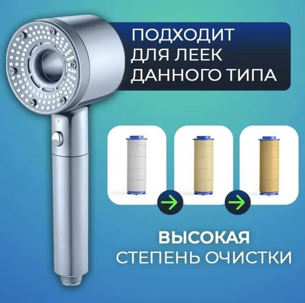 3 шт/PP хлопковый фильтр для душевой лейки / Очистка воды и удаление хлора