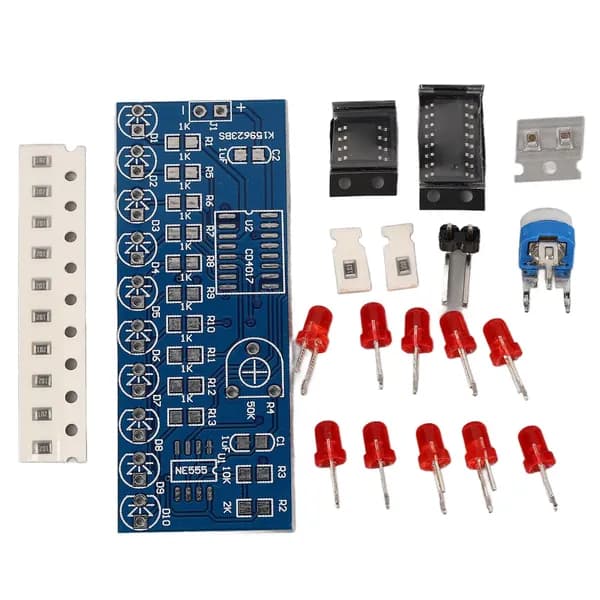 Набор Led Бегущих Огней Ne555+Cd4017 Diy