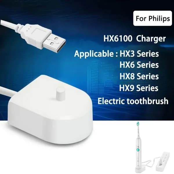 USB HX6100 зарядное устройство для Philips Sonicare электрическая зубная щетка Air Flosser ирригатор для полости рта ручка HX8140 8211 HX8240 HX6235