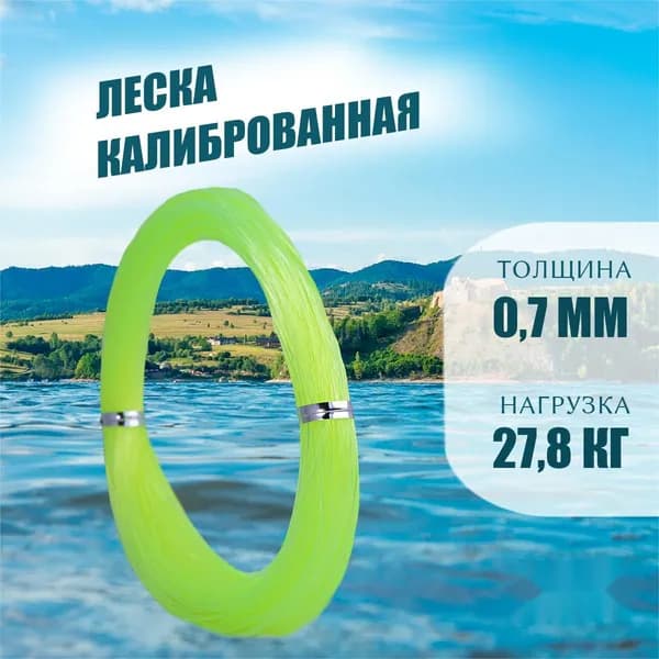 ASIANFISH Монофильная леска для рыбалки, размотка: 80 м, толщина: 0.7 мм