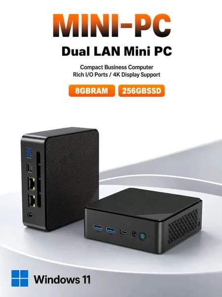 Мини-ПК (AMD Ryzen 5 3500U, RAM Отсутствует, Intel Graphics, ), GN7, черный