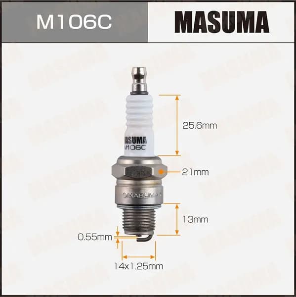 Свеча зажигания никелевая B7HS (5110) Masuma, M106C