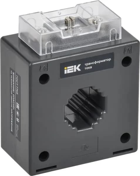 Трансформатор тока IEK / ИЭК ТТИ-30 с первичной обмоткой, самозатухающий пластик, черный, 200/5А, класс точности 0.5 / электрооборудование