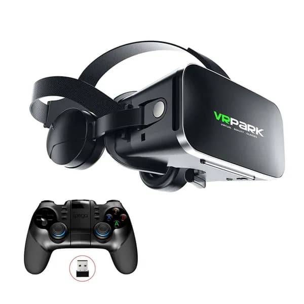 Виртуальная реальность VR очки, 3D гарнитура, Bluetooth, шлем для смартфона, линзы с защитой от синего света --- VR + геймпад 011 (Фото 1 ваш товар)
