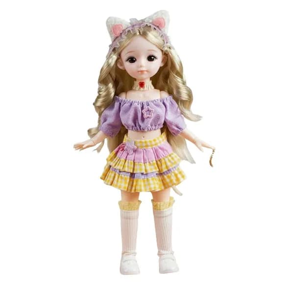 Кукла для переодевания BJD, подвижная, стиль кошка
