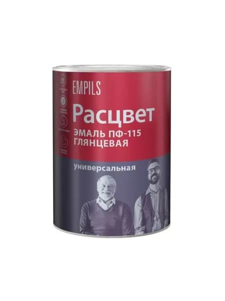 Эмаль Расцвет ПФ-115, глянцевая, зеленая, 0.9 кг