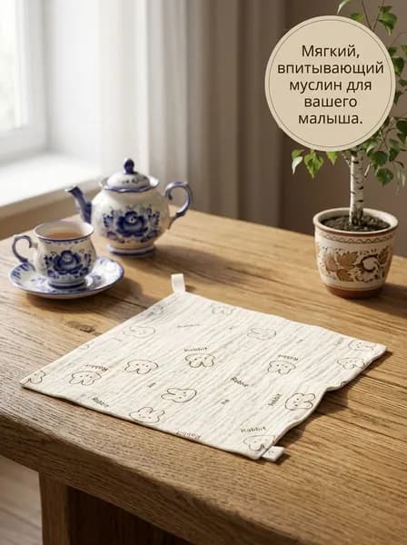 Полотенце для ванной, 10x10 см, бежевый, 2 шт.