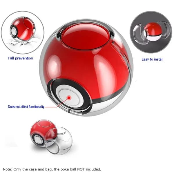 Чехол защитный прозрачный из поликарбоната для Nintendo Switch Poke Ball Plus