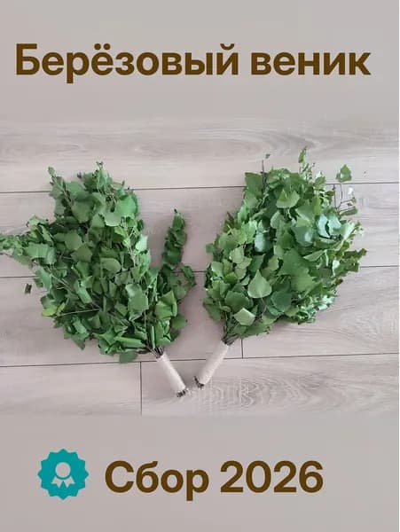 Веник для бани Березовый, 1 шт.