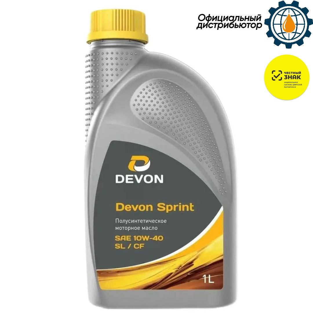 Devon SPRINT 10W-40 Масло моторное, Синтетическое, 1 л