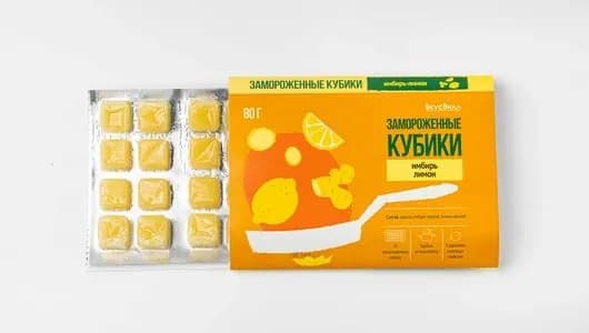 Замороженные кубики "Имбирь-лимон"