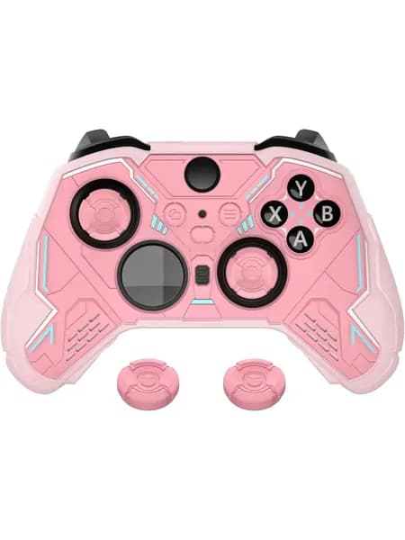 PlayVital силиконовый чехол Stellar Mecha для Xbox Elite Series 2, противоскользящий с накладками на стики, Peach & Blossom Pink