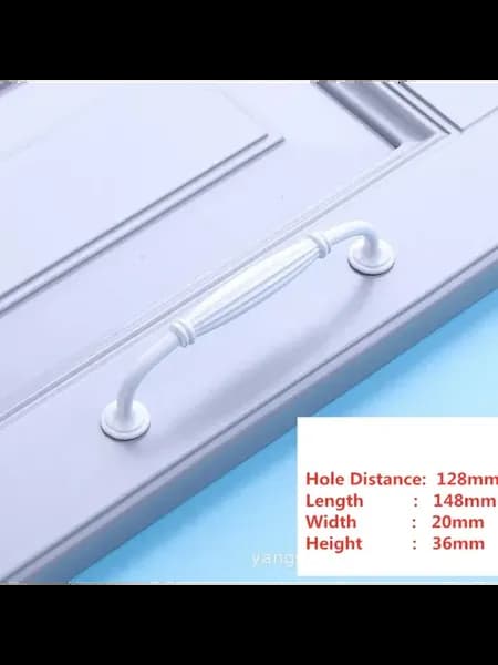 Ручки для шкафов Simplicity Fuji White алюминий A4-128