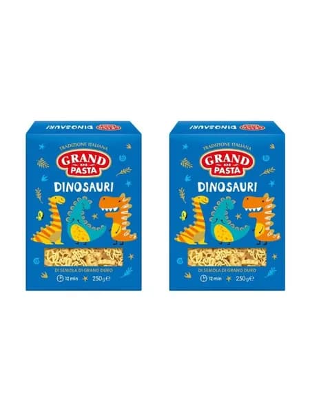 Grand di Pasta Макаронные изделия Dinosauri Динозаури, 250 г, 2 шт