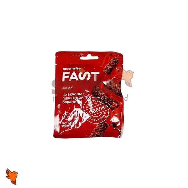 Джерки растительные со вкусом пикантной баранины Fast, 36г